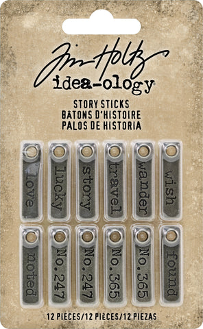 Idea-Ology Metal Story Sticks .25"X1" 12/Pkg