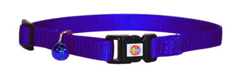 Hamilton Adjustable Break-A-Way Safety Cat Collar, Purple, 3/8" Wide