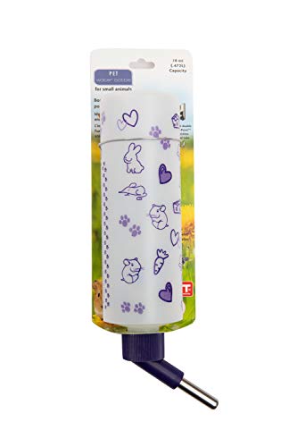 Lixit Weather Resistant Water Bottles for Hamsters, Rats, Guinea Pigs Chinchillas and Other Small Animals. (16-Ounce)