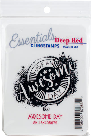Deep Red Cling Stamp 2.5"X1.9"
