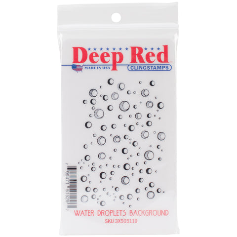 Deep Red Cling Stamp 3.2"X2.2"