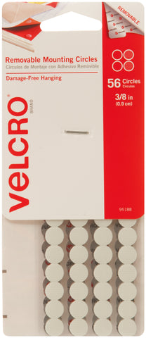 Velcro(R) Brand Removable Mounting Circles .375"