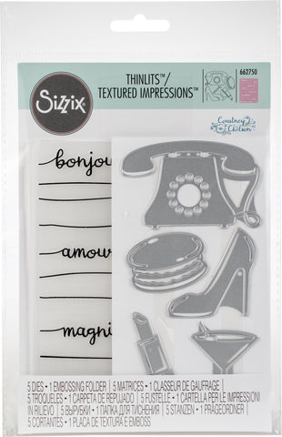 Sizzix Thinlits W/Textured Impressions By Courtney Chilson