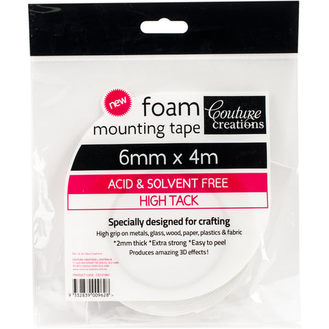 Couture Creations Foam Mounting Tape 6mmX4m