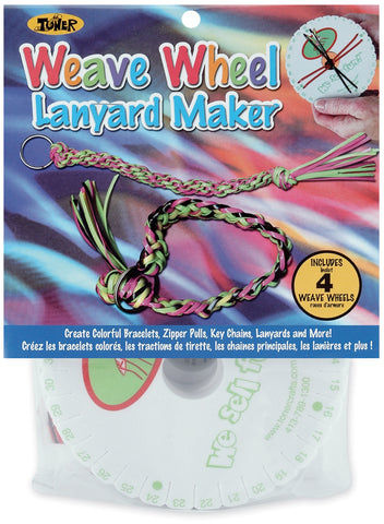Weave Wheel Lanyard Maker 4/Pkg