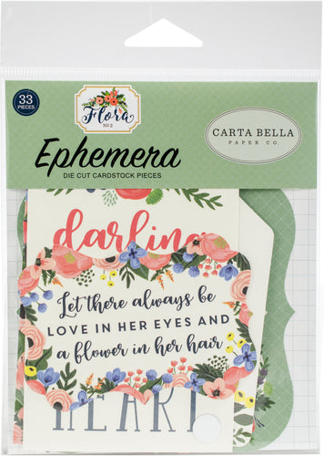 Flora No. 2 Ephemera Cardstock Die-Cuts 33/Pkg