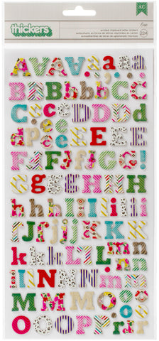 On Trend Thickers Alphabet Stickers 5.5"X11" 224/Pkg