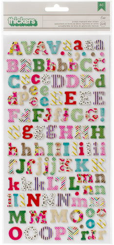 On Trend Thickers Alphabet Stickers 5.5"X11" 224/Pkg