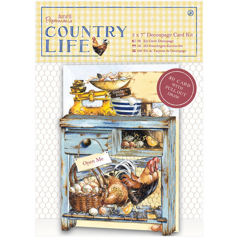 Papermania Country Life Decoupage Card Kit
