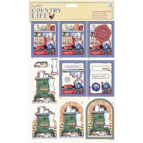 Papermania Country Life A4 Decoupage Pack