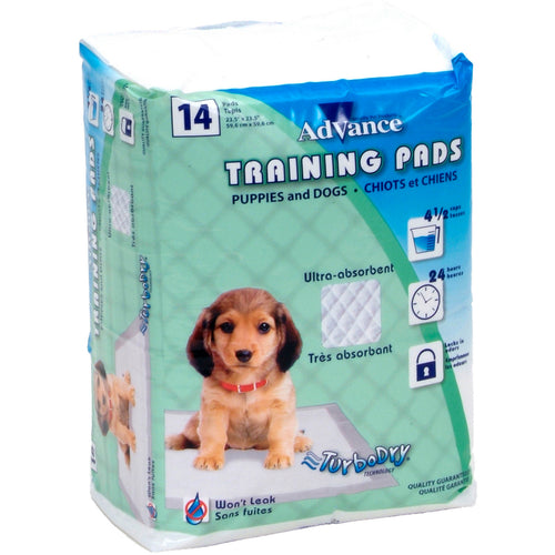 Advance Dog Training Pads With Turbo Dry Technology 14/Pkg