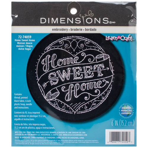 Dimensions/Learn-A-Craft Stamped Embroidery Kit 6" Round