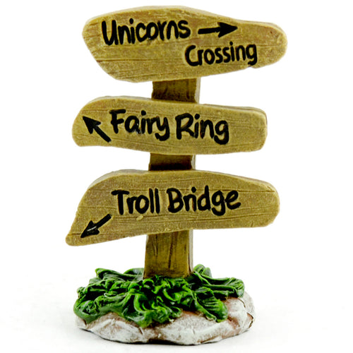 Fairy Garden Unicorn Crossing/Fairy Ring/Troll Bridge Sign