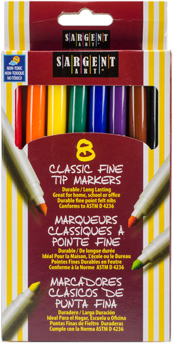 Classic Fine Tip Markers 8/Pkg