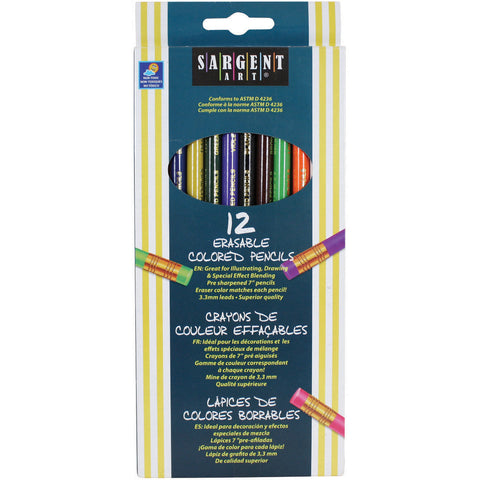 Erasable Colored Pencils 12/Pkg
