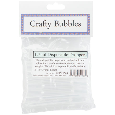 Disposable Droppers 1.7ml 12/Pkg