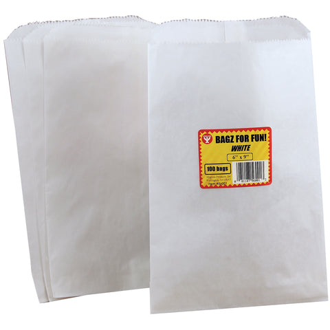 Hygloss Pinch Bottom Paper Bags 6"X9" 100/Pkg