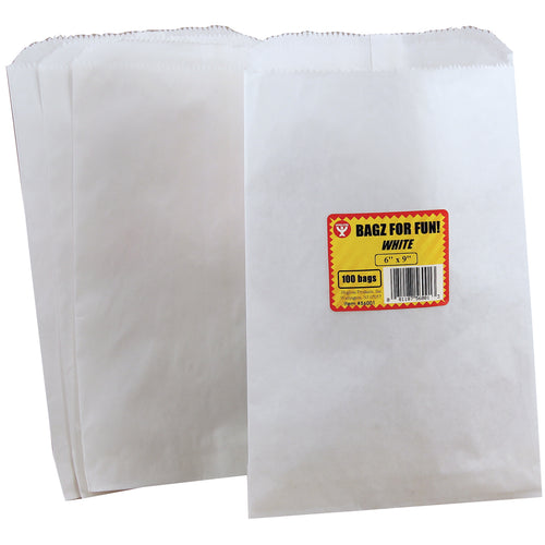 Hygloss Pinch Bottom Paper Bags 6"X9" 100/Pkg