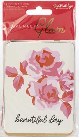 Gal Meets Glam Double-Sided Journal Cards 24/Pkg