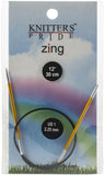 Knitter's Pride-Zing Fixed Circular Needles 12"
