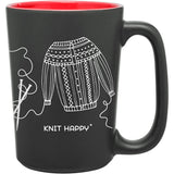 K1C2 Knit Happy Scribbles Mug 10oz