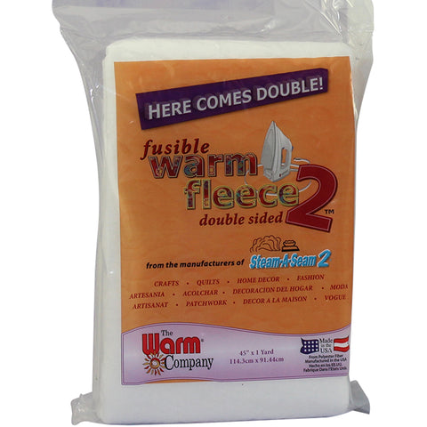 Warm Fleece Polyester Double Sided Fusible Batting