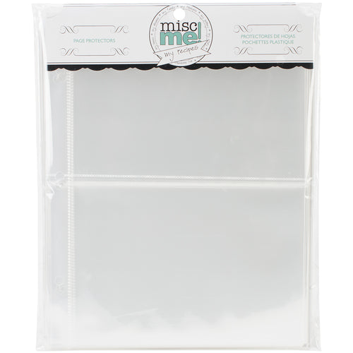 BoBunny Misc Me Recipe Page Protectors 8&quot;X9&quot; 40/Pkg