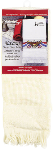 Charles Craft Maxton Velour Guest Towel 14 Count 12&quot;X19.5&quot;