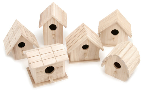 Assorted Wood Birdhouse