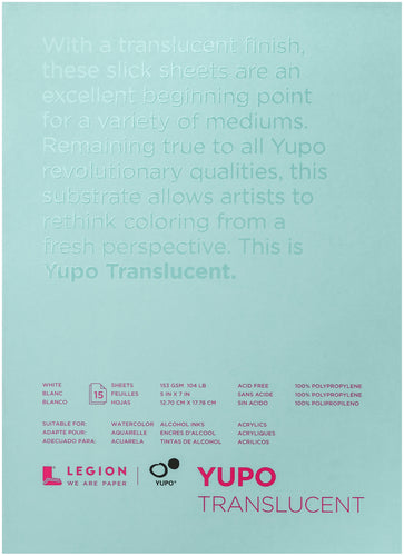 Yupo Paper 5"X7" 15 Sheets/Pkg
