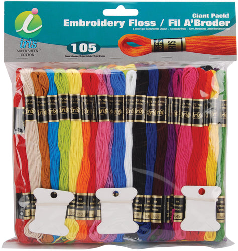 Iris Embroidery Floss Giant Pack 8.7yd 105/Pkg