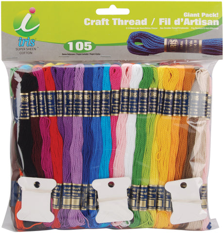 Iris Craft Thread Giant Pack 9.9yd 105/Pkg