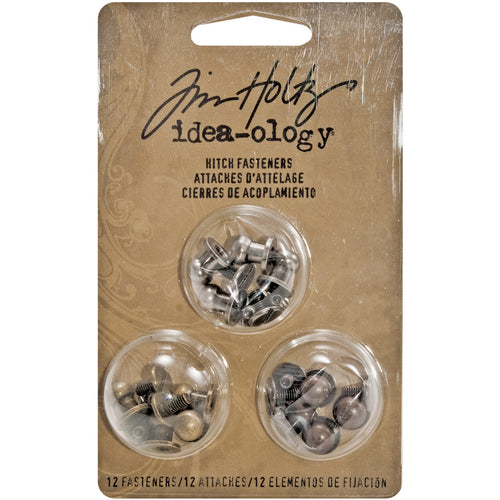 Idea-Ology Metal 2-Part Hitch Fasteners .375" 12/Pkg