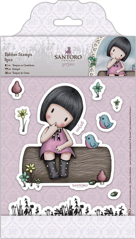 Santoro's Gorjuss Rubber Stamps 8/Pkg