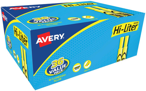Avery Hi-Liter Desk-Style Highlighters 36/Pkg