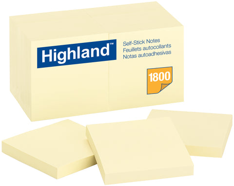 Highland Notes 3"X3" 18/Pkg