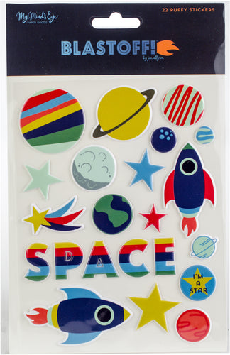 Blastoff Puffy Stickers