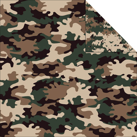 Camouflaged Double-Sided Cardstock 12&quot;X12&quot;