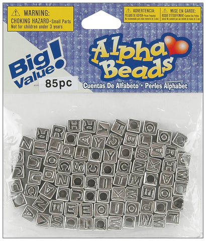 Alphabet Beads 6mm 85/Pkg