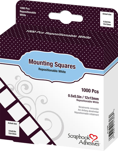 Scrapbook Adhesives Mounting Squares 1000/Pkg