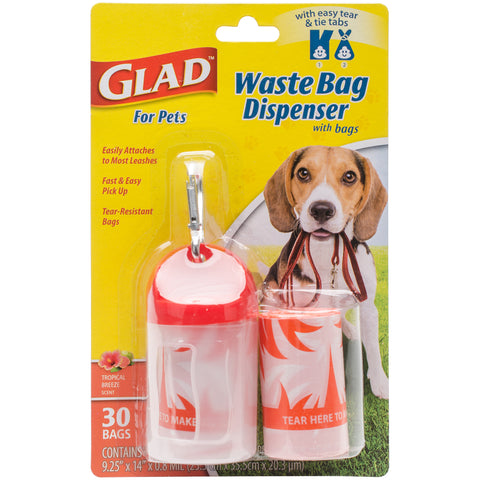 Glad Waste Bag Dispenser With Scented Bags