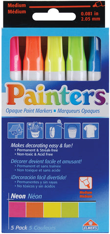 Elmer's Painters (R) Opaque Paint Markers Medium Point 5/Pk