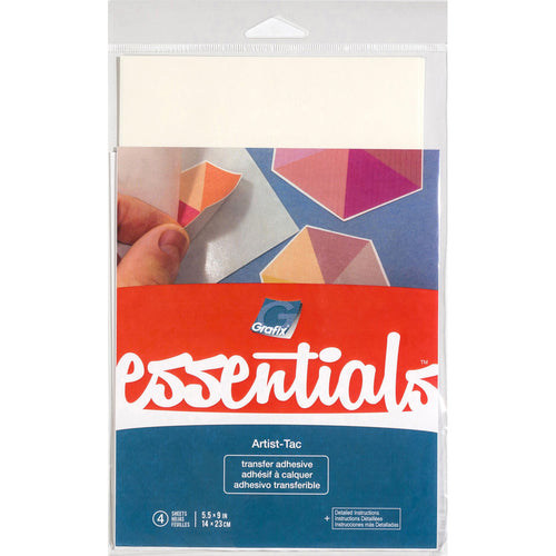 Grafix Essentials Artist-Tac Dot Adhesive 5.5"x9" 4/Pkg