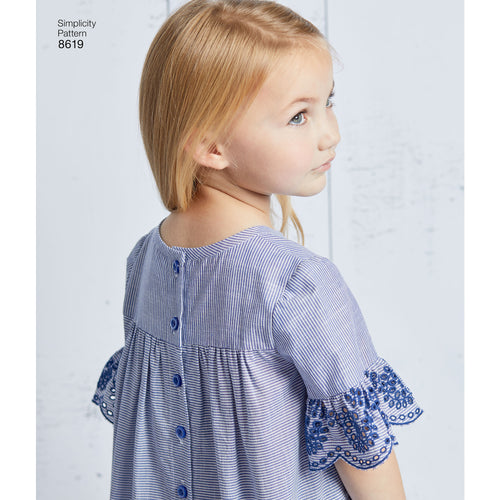 Simplicity Easy-To-Sew Girls Dress With Variations & Tunic