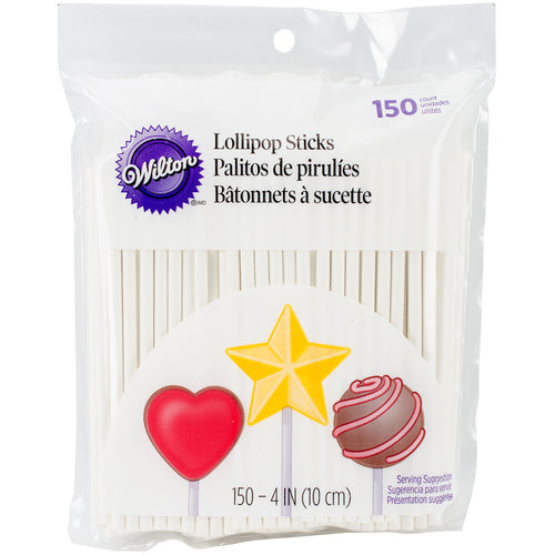 Lollipop Sticks 4" 150/Pkg