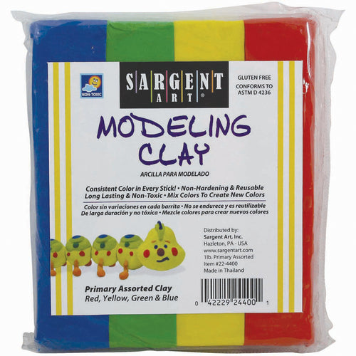 Non-Hardening Modeling Clay 1/4lb Sticks 4/Pkg