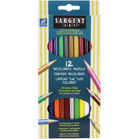 Bi-Colored Colored Pencils 12/Pkg
