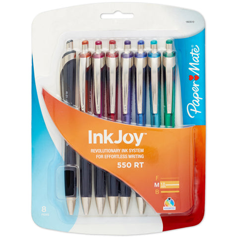 InkJoy 500RT Retractable Ballpoint Pens 1.0mm 8/Pkg