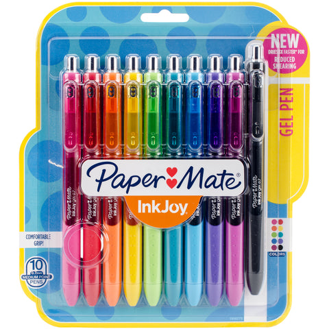Paper Mate Inkjoy Gel Pens .7mm 10/Pkg