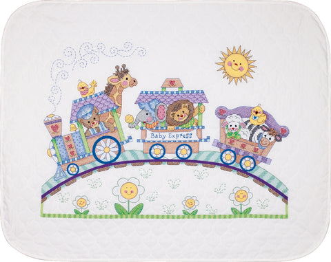 Dimensions/Baby Hugs Quilt Stamped Cross Stitch Kit 43"X34"